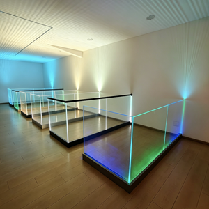 Balustrades et mains courantes en verre trempé sans cadre, profil en U, avec joint en caoutchouc, pour extérieur et <span class=keywords><strong>balcon</strong></span> - Product Image 3