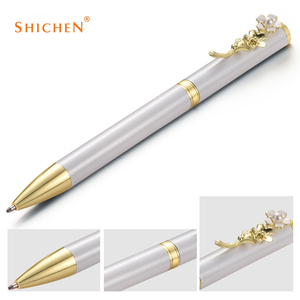 Personalizzato Pubblicità penna a sfera con il diario di cuoio notebook set di lusso del fiore <span class=keywords><strong>Penne</strong></span> a sfera in metallo contenitore di <span class=keywords><strong>regalo</strong></span> come <span class=keywords><strong>regalo</strong></span> di nozze - Product Image 5