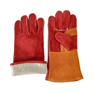 Fait sur commande De Soudure Gants En Cuir De Vache Gants de Travail <span class=keywords><strong>D</strong></span>'<span class=keywords><strong>hiver</strong></span> - Product Image 4