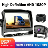Système d'image de recul universel haute définition AHD pour voiture, écran LCD DVR de 7 pouces, résolution 1024x600, caméra d'angle mort arrière
