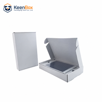 Boîte d'emballage personnalisée pour tablette, boîte en carton ondulé blanc avec insert et impression de logo