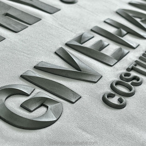 Tùy chỉnh 3D Bạc lớn lên Silicone cao cấp truyền nhiệt các bản vá lỗi cho T-Shirt mũ túi hàng may mặc - Product Image 6