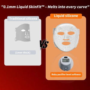 EYCO Matériau en silicone liquide LOGO personnalisé Soins de la peau Masque facial à led photon proche infrarouge Masque de beauté pour thérapie par la lumière rouge - Product Image 5