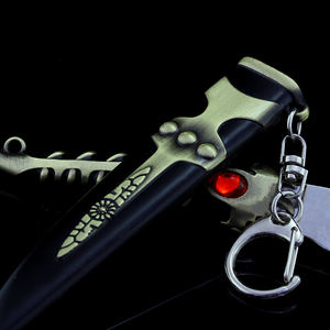 Juego de tronos Valyrian Mini juguetes de acero espada llaveros Arya Stark llaveros de aleación de Zinc 18cm 97g - Product Image 5