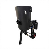 Machine de sablage portable Tongbao à haute pression (5-8 bars) avec réservoir de 600 mm et capacité de 300 L pour le nettoyage des surfaces métalliques