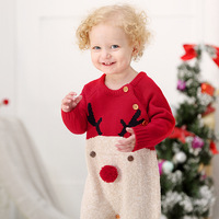 Großhandel Lustige Designer Kleidung Kinder Pullover Strampler Weihnachten Baby Jungen Pullover