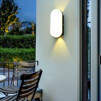 Applique murale extérieure minimaliste moderne, applique murale LED étanche IP65 pour entrée, jardin, balcon, patio, cour, couloir