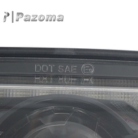 Phare avant LED pour moto avec support, faisceau haut 30W 3600LM, faisceau bas DRL, Plug & Play pour modèles Dyna Fat Bob FXDF 2008-2017