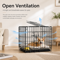Nouvelle cage pliable renforcée et robuste pour animaux de compagnie, en fil de fer, pour intérieur et extérieur, avec plateau en plastique, modèle 2026