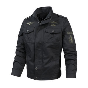 Chaquetas de primavera para hombre con logotipo personalizado, estilo casual, talla grande, con efecto lavado, ideales para un look de líder. - Product Image 2