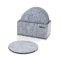 Sous-verres en feutre modernes 100 % biodégradables et écologiques, absorbants pour les boissons, pour les bars et la maison