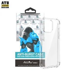 Atouchbo Hot Sellers 1.0 King Kong Armor Anti-Yellowing Phone Case for iPhone 15 Plus pro max