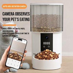 Comedero Automático Eléctrico para Gatos con Cámara, Dispensador de Comida Inteligente con Temporizador para Dos Mascotas, 4L, con Control por Aplicación para Alimentación Remota - Product Image 3