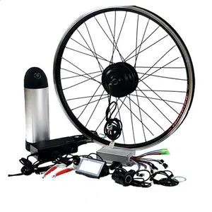 Hot Sale Fat Ebike Rim 26'' Brushless Gearless Hub Motor Kit Electric Fat Bike DIY Conversion Kits Lithium Battery LCD 36V Thumb