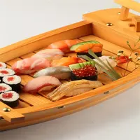 Großhandel langlebiges japanisches natürliches Bambus-Holz-Sushi-Boot