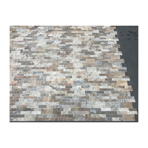 Otoño Scabos travertino Split Face Ledger Panel para pared chimenea decorativa decoración del hogar diseño de lujo tamaño personalizado al por mayor - Product Image 6