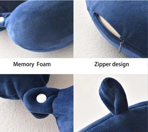 Almohada <span class=keywords><strong>de</strong></span> Viaje para el Cuello Hesen <span class=keywords><strong>de</strong></span> Espuma Viscoelástica Extraíble con Soporte para el Cuello para Avión y Automóvil - Product Image 6