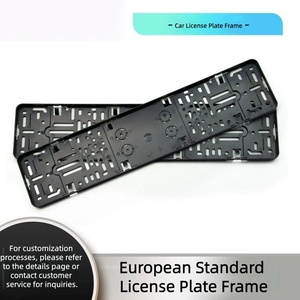 Cadre de plaque d'immatriculation, cadre de plaque d'immatriculation en plastique de style européen, résistant à la corrosion et aux chocs - Product Image 2