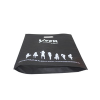 Sac à provisions non tissé noir à ultrasons recyclé écologique imprimé promotionnel bon marché sac fourre-tout sac réutilisable d'épicerie