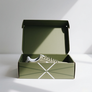 Maßgefertigte Matt Laminierte Umweltfreundliche Recycelbare Wellpappe-Teleskopboxen für Kleidung und Schuhverpackung Vierfarbig - Product Image 6