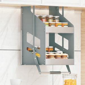 Accessori <span class=keywords><strong>per</strong></span> Armadi da Cucina dal Design Moderno TKK, Cestello Estraibile <span class=keywords><strong>in</strong></span> Metallo Resistente, Cestello Elevatore <span class=keywords><strong>per</strong></span> Dispensa - Product Image 6