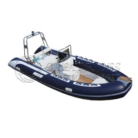 Bateau gonflable de pêche en PVC de 1.2mm, bateau côtelé d'hypalon pour le divertissement aquatique, certificat CE RIB480
