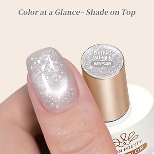 BORN PRETTY 10ml Vernis Gel Effet Œil de Chat Paillettes Métallisées Couleur Translucide Super Scintillant UV Gel Pailleté pour Ongles - Product Image 5