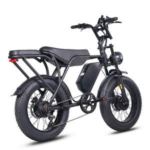 Bicicleta Eléctrica con Llantas Gruesas de 20*4 Pulgadas, Bicicleta Todoterreno de 30 mph, 60V 30Ah 2000W, 7 Velocidades, Frenos de Disco Hidráulicos, Motor Dual - Product Image 2