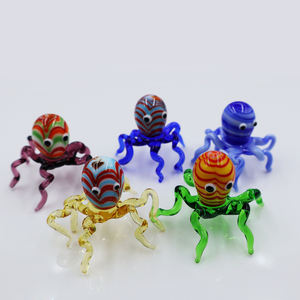 Seni Folk hewan laut gurita kecil Murano Firugine teknik pemasangan lampu warna kustom untuk dekorasi rumah - Product Image 2