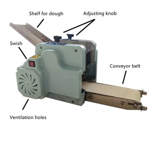 Customizable Stainless Steel Motor Automatic Multifunctional ROTI Pastry Skin Sheet Making <b>Machine</b> Commercial <b>Dumpling</b> Wrapper - Product Image 2