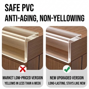 Protections d'angle souples transparentes autocollantes pour meubles, tables, murs et bandes <span class=keywords><strong>de</strong></span> protection pour les bords des fenêtres - Product Image 2