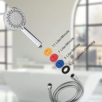 Ensemble d'adaptateurs économiseur d'eau réducteur de débit limiteur de débit vanne de contrôle débit pour pommeau de douche