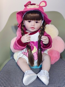 Muñeca <span class=keywords><strong>Reborn</strong></span> de Vinilo de 22 Pulgadas, Niña para Vestir, Linda, Juguete de Simulación para Niños, Bebé Realista, Niño Pequeño, EE. UU. - Product Image 6