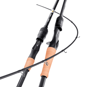 Cañas de <span class=keywords><strong>surfcasting</strong></span> de fibra de carbono de 1,8 M de fábrica OEM, 2 secciones, 25-60lb, peso del señuelo para pesca de lubina de Río en agua salada, línea de 150-300g - Product Image 1