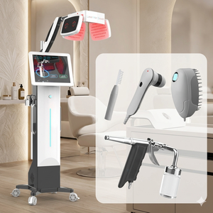 Système professionnel de détection de la croissance des cheveux 650nm avec 326 diodes, système de soin du cuir chevelu pour la repousse des cheveux, machine d'analyse cutanée - Product Image 1