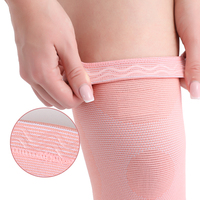 Manchon de genou de compression respirant professionnel de marque privée Spandex doux et protection de saison de printemps en nylon