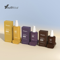 CAR-CBR-CCR-CDR 30ml 50ml 80ml 120ml 150ml 200ml Nouveau modèle Bouteille carrée en PETG pour soins de la peau avec pompe pulvérisateur pour lotion