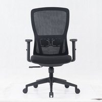 Chaise de bureau exécutive ergonomique de haute qualité Yatianjing YTJ-ZY006, siège en plastique, dossier en tissu, fabrication chinoise, pivotante, en maille noire, moderne