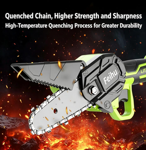 Sierra de Cadena Inalámbrica de 4 Pulgadas con Baterí<span class=keywords><strong>a</strong></span> de Litio de 21V, Herramienta Eléctrica Directa de Fábrica, <span class=keywords><strong>Mini</strong></span> Sierra para Madera y Metal, Aplicación de Corte de Azulejos - Product Image 3