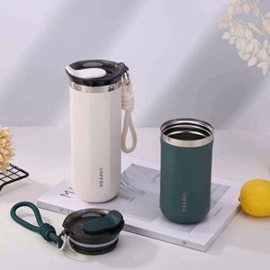 Stainless Steel Modern Business Gift <b>Coffee</b> Mug With Vacuum Insulation for Office Use - Product Image 5