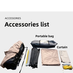 Tente de <span class=keywords><strong>camping</strong></span> de luxe pour l'extérieur, multi-personnes, imperméable, pour la famille, deux chambres, multi-personnes, résistante à la pluie et au vent, pliable - Product Image 6