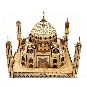 Vente en gros de modèles de château 3D stéréoscopiques, articles décoratifs tridimensionnels pour l'intelligence des enfants, puzzles en bois - Product Image 5