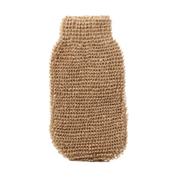 Gant exfoliant pour le corps en sisal et chanvre, fait main, écologique, avec logo personnalisé, pour le lavage corporel, la douche et l'élimination des peaux mortes