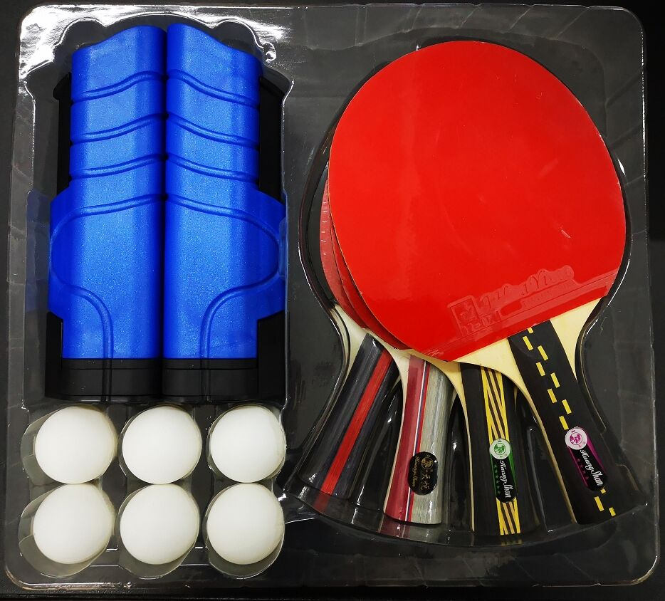 Профессиональная ракетка для пинг-понга, дешевый набор ракеток для настольного тенниса, выдвижная Сетчатая Сумка для переноски, 4 игрока, профессиональная ракетка для настольного тенниса