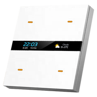 Interrupteurs de combinaison de lumière à intensité variable UEMON Smart Home 4 Gang Zigbee avec contrôle par application et vocal, noms de touches personnalisables