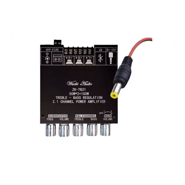 ZK-TB21 High Power 50w*2 100w 2.1 Channel TPA3116 Tpa3116d2 Digital Amplifier Board Module ZKTB21 ZK TB21 ZK-TB21