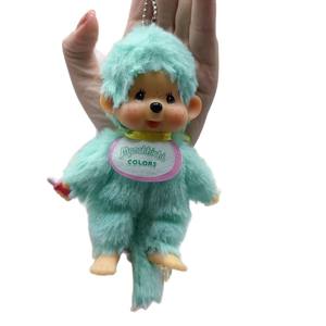 Vente en gros de porte-clés Monchhichis de la marque TKT, 15 cm, en peluche super douce, avec visage de personnage de dessin animé, couleurs macaron créatives, jouets en peluche. - Product Image 6