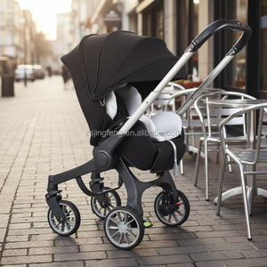 Cochecito de Bebé Plegable 4 en 1 con Marco de Aleación de Aluminio Ligero Personalizado, Capacidad de Carga de 15 kg, Portátil para Bebés de 0 a 3 Años - Product Image 3