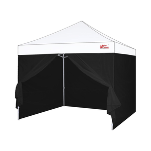 10x10 pop-up canopy sidewall Kit màu đen lớp duy nhất với <span class=keywords><strong>3</strong></span> sidewalls & 1 khung cửa và TOP loại trừ - Product Image 1