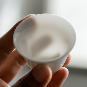 Dehua White Porcelain <b>Teacup</b> Ceramic Tasting Cup Heat Resistant For Kung Fu Tea Pu'er Tea Personal Single Cup - Product Image 4
